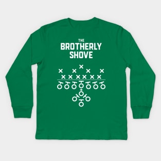 The Philadelphia Eagles Football Brotherly Shove Kids Long Sleeve T-Shirt